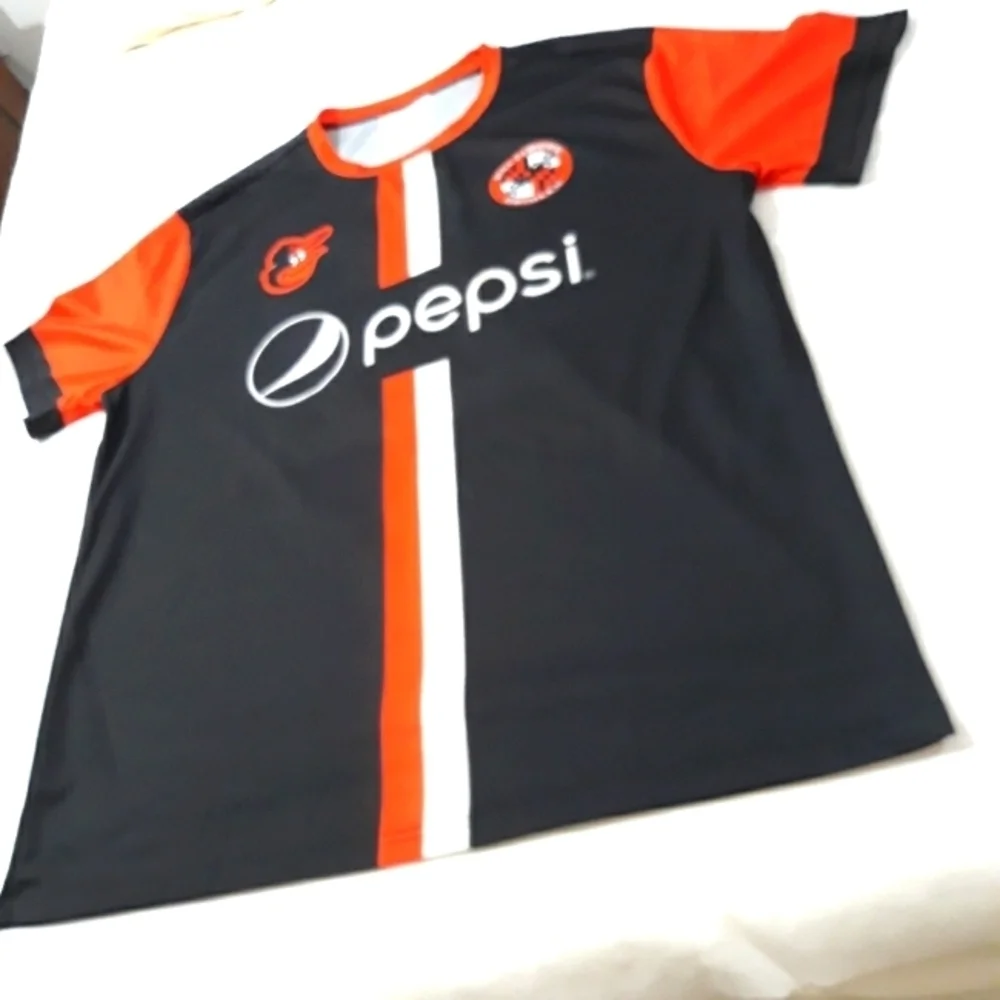 Baltimore Orioles Birdland Jersey 2022 Black Orange Soccer Stadium XL